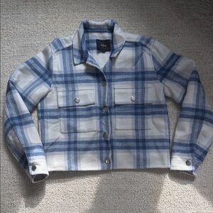 Blue Plaid Women's Jacket